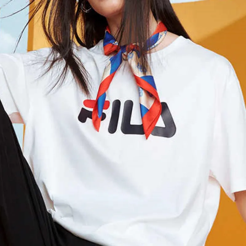 FILA Set-in Sleeve T-Shirt Unisex White-3