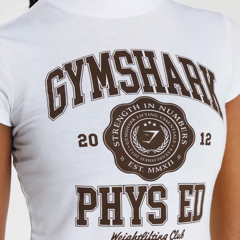 GYMSHARK T Shirts Women's White-3