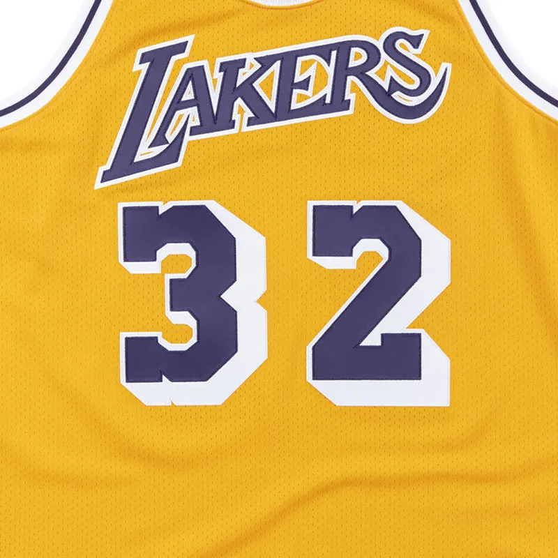 Mitchell & Ness 'NBA La Lakers 84 Magic Johnson' Authentic Home Jersey-2