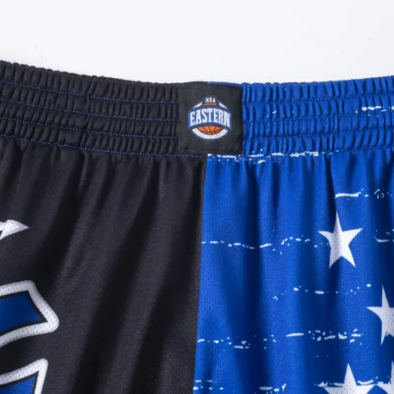 Mitchell & Ness Basketball Shorts Unisex Blue Black-2