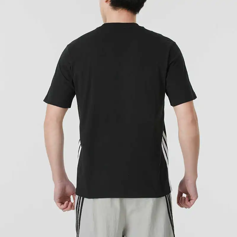 Adidas Essential SINGLE JERSEY T-Shirt Men's Black/White-3