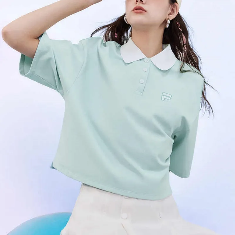 FILA FUSION FOB Series Polo Shirt Women's Starlight Blue-2