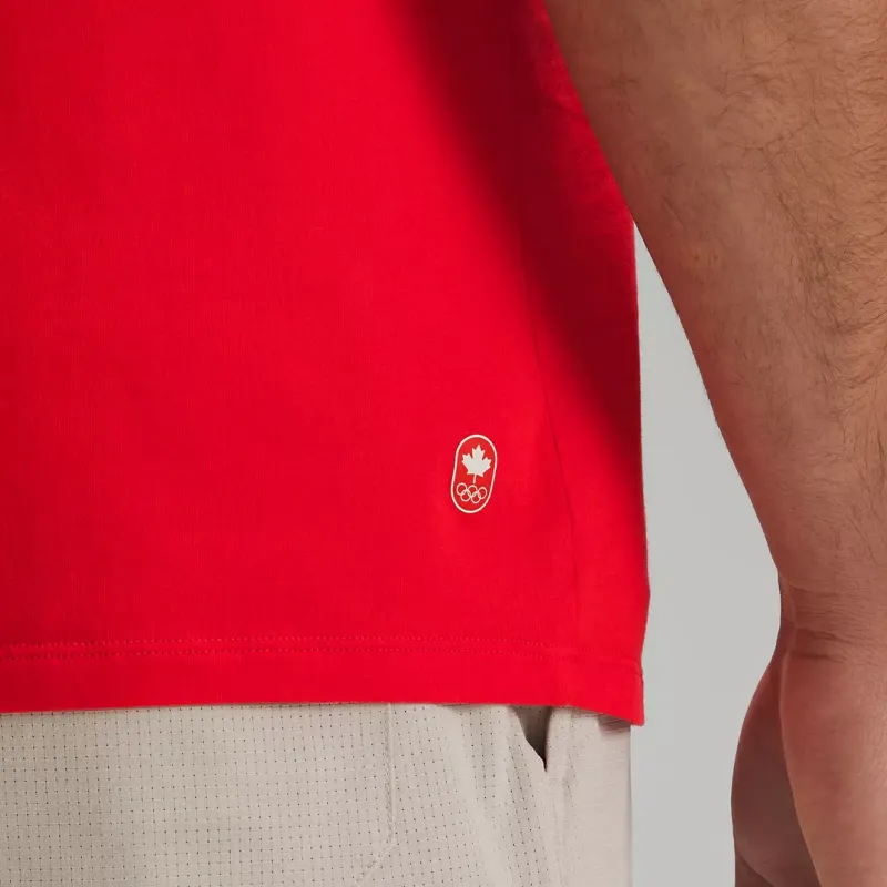 Lululemon COCTeam Canada Collection T Shirt Men's Spicy Red-4