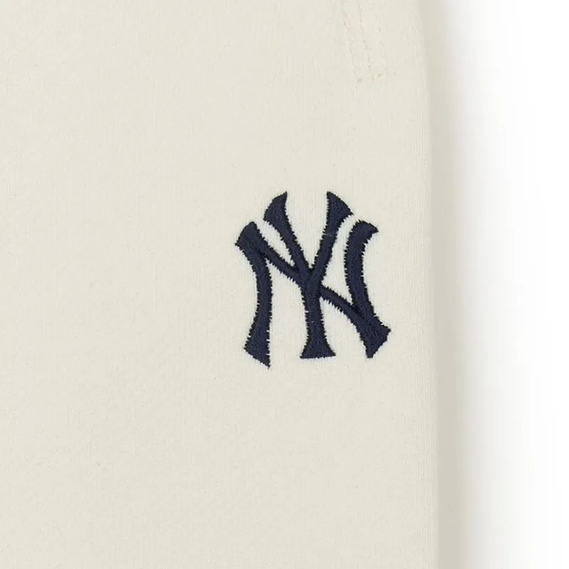 MLB New York Yankees Knitted Sweatpants Unisex Ecru-3