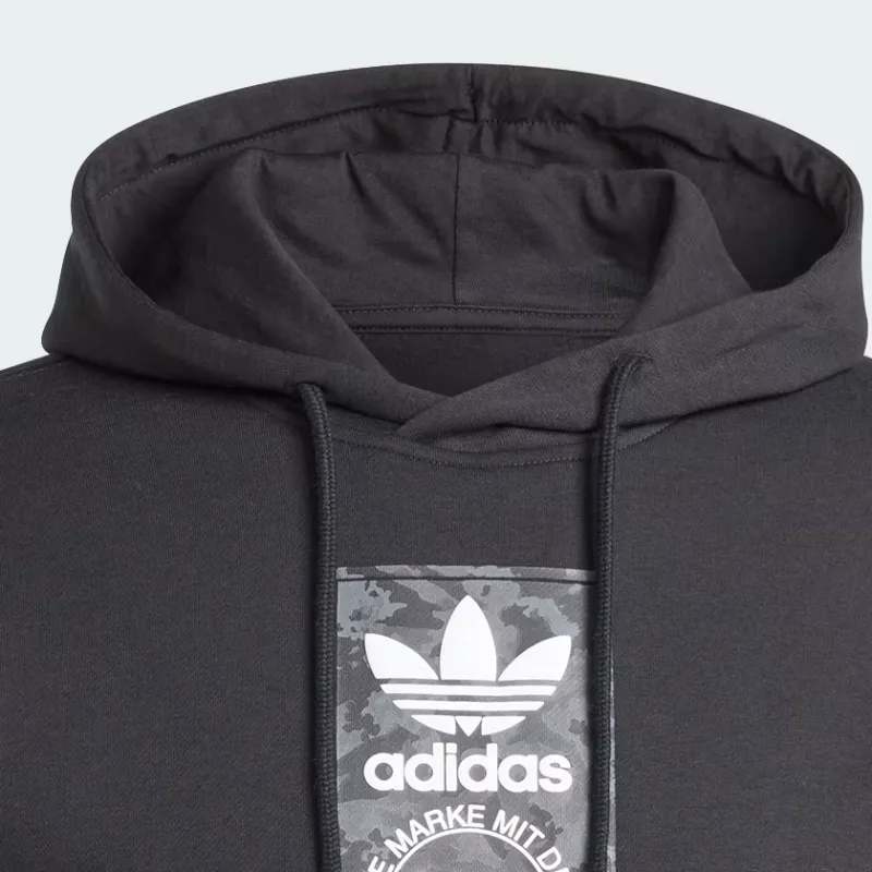Adidas Originals CAMO LAB HOODED SWEATSHIRT Men's Black-3