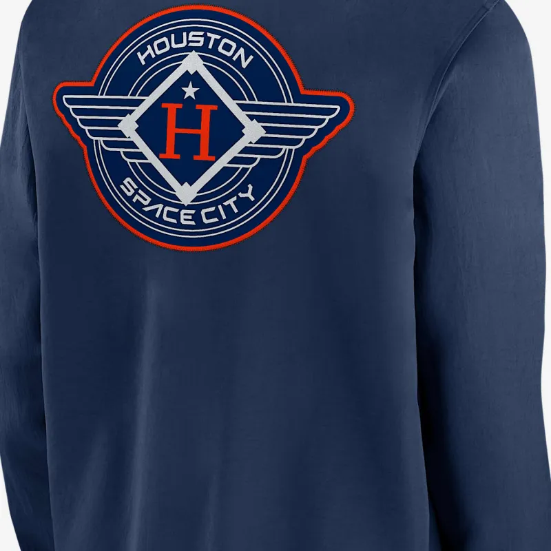 Nike Houston Astros Authentic Collection City Connect Men's Nike Mlb Full Zip Bomber Jacket-3