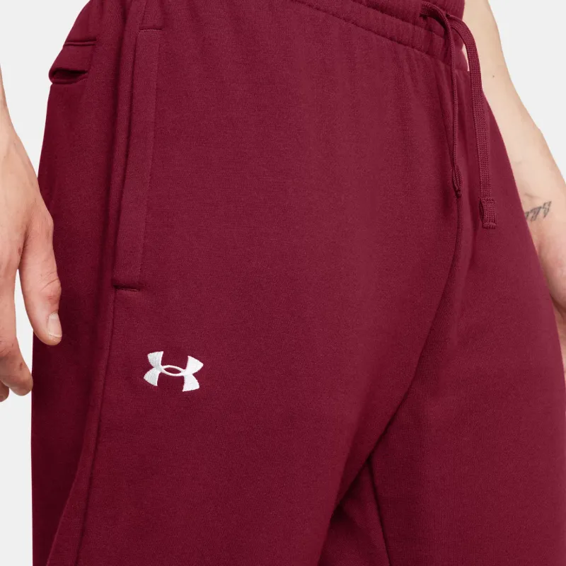 Under Armour Rival Fleece Knitted Sweatpants Men's Red-4