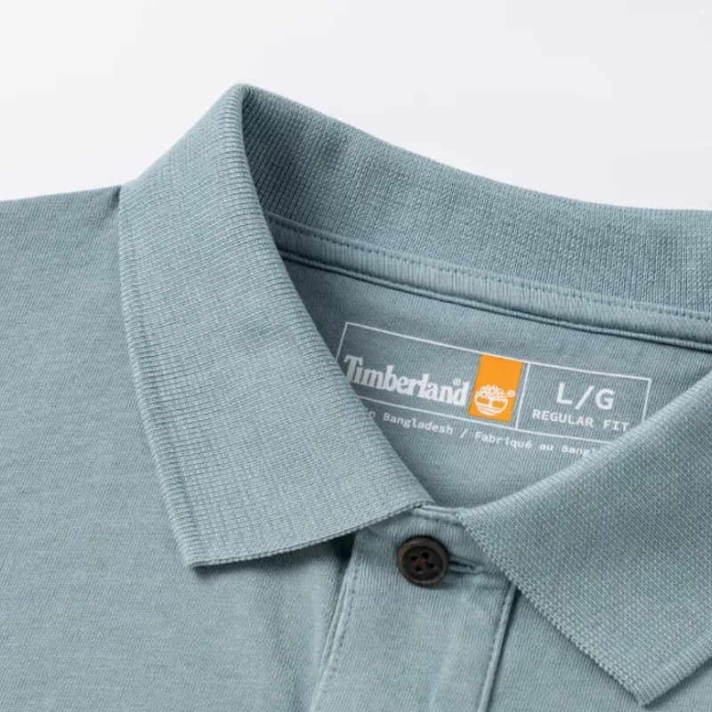 Timberland Polo Shirt Men's Teal-4
