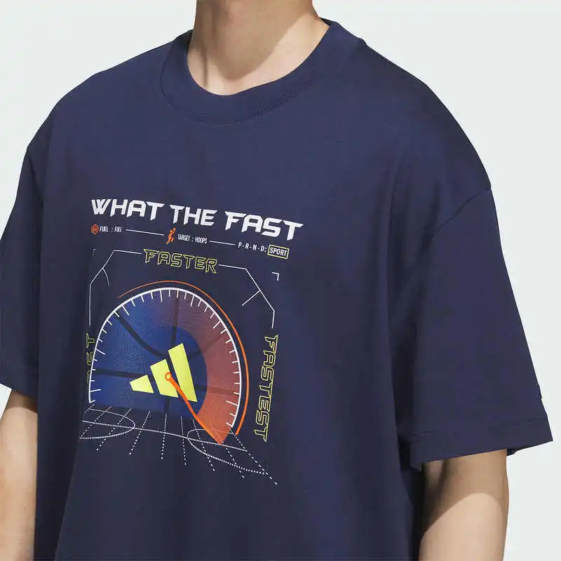 Adidas SS25 T Shirt Men's Dark Blue-3