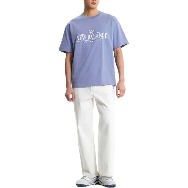 New Balance T Shirt Men's Light Purple-2