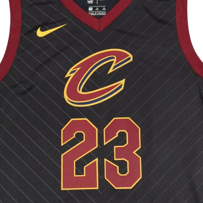 Nike x NBA Cleveland Cavaliers James Basketball Jersey Unisex Black-2