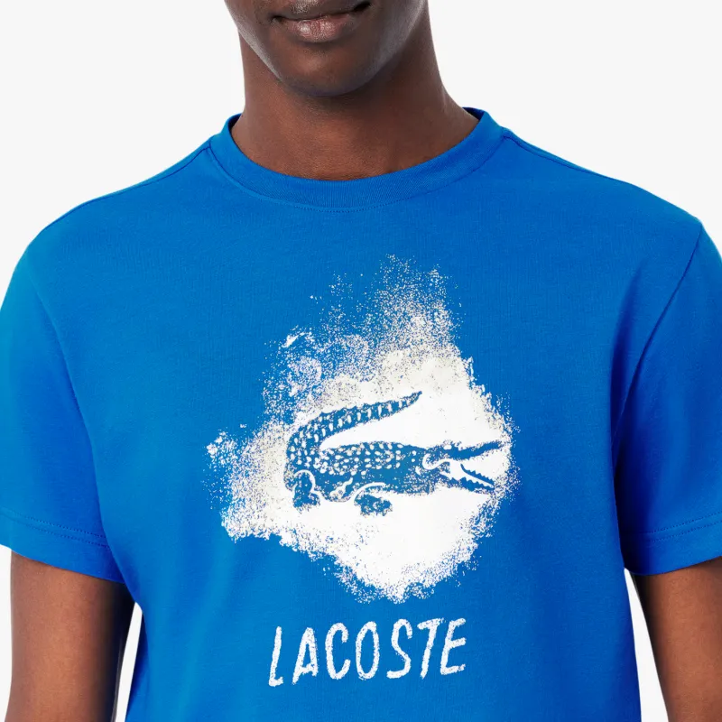 LACOSTE T Shirt Men's Denim Blue-4