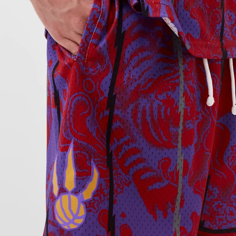 Mitchell & Ness Basketball Shorts Men's Red-4
