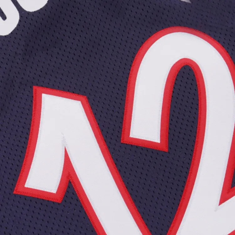 Mitchell & Ness Basketball Jersey Unisex Navy Blue-3