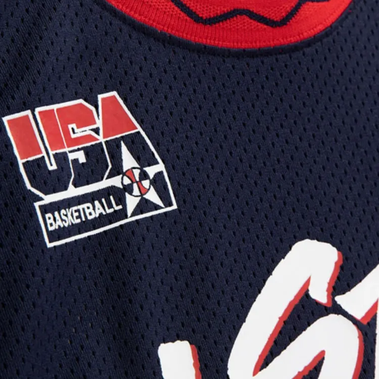 Mitchell & Ness Basketball Jersey Unisex Navy Blue-3