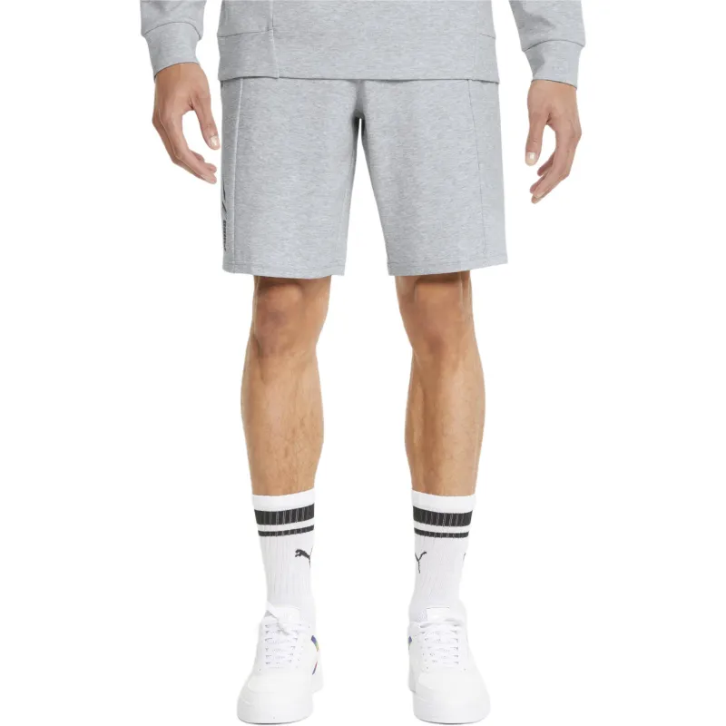 PUMA Basic Casual Shorts Men's Light Mixed Gray-2
