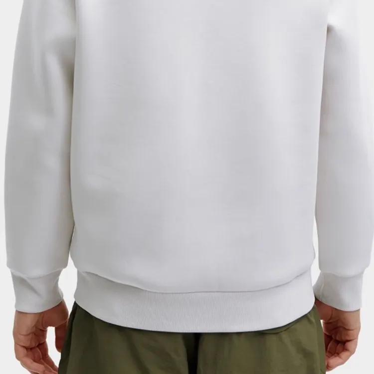 FILA Casual Sportswear Men Clothing Set White Sand Gray Top+Steam White Pants-2