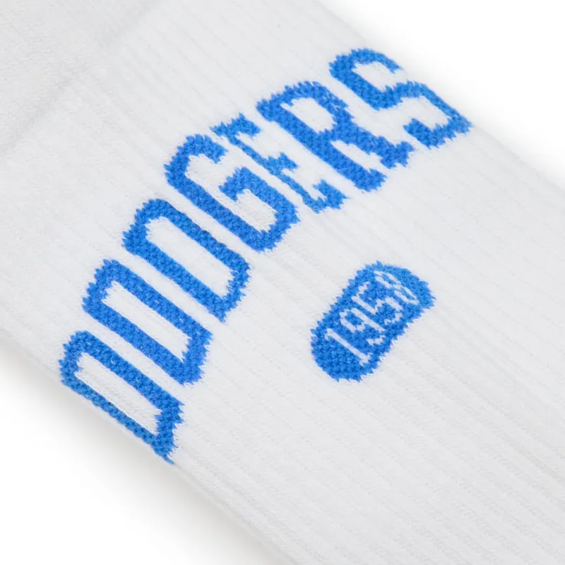 MLB Los Angeles Dodgers Mid Calf Socks Unisex 1 Pack Light Blue-2