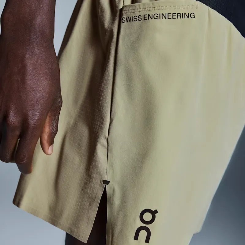 On Ultra Sports Shorts Men's Jumping Yellow-4