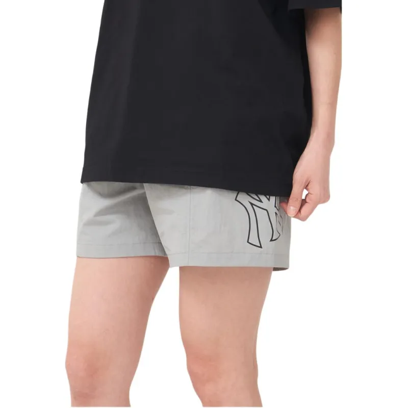 MLB New York Yankees Casual Shorts Unisex Light Gray-4