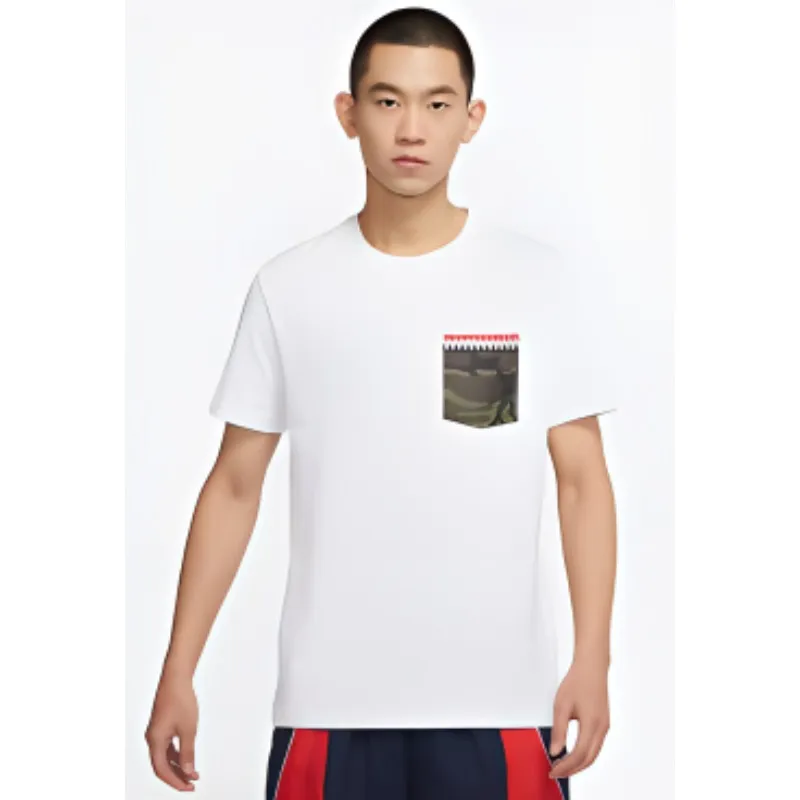 Nike Set in Sleeve T Shirt Men's Men's White White-3