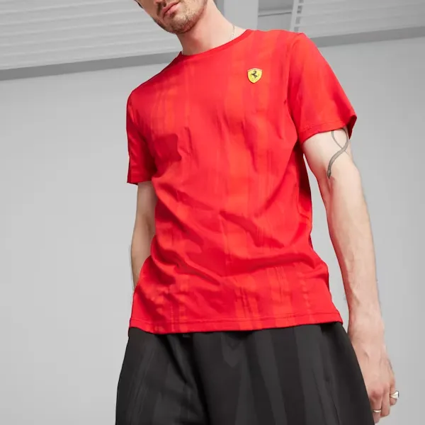 PUMA Scuderia Ferrari T Shirts Men Ferrari Red-2
