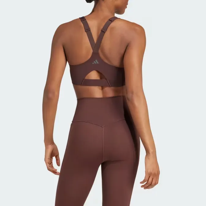 Adidas Free Shipping With AdiClub Tlrd Impact Luxe High Support Zip Bra-3