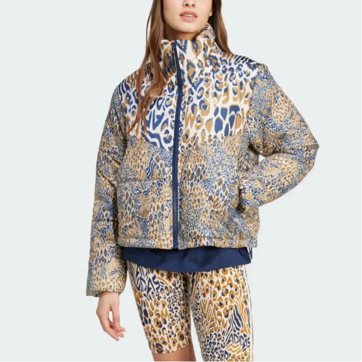 Adidas x FARM RIO Jackets & Coats Women's Multicolor/Bronze Formation/Midnight Indigo-1