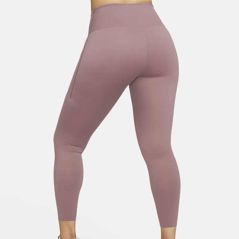 Nike Women's Firm-Support High-Waisted 7/8 Leggings With Pockets Athletic Trousers Women's Smoky Light Purple-2