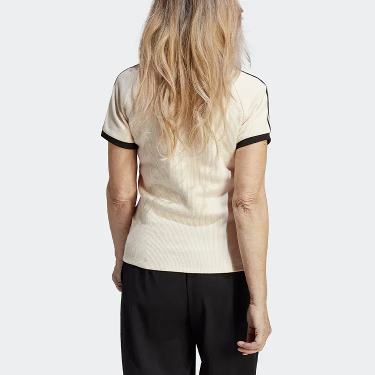 Adidas Originals Raglan Sleeve T Shirt Women's Wonder White-2