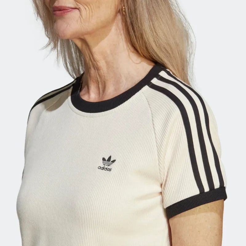 Adidas Originals Raglan Sleeve T Shirt Women's Wonder White-4
