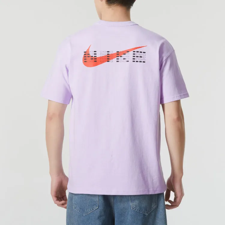 Nike T Shirts Men Purple-2