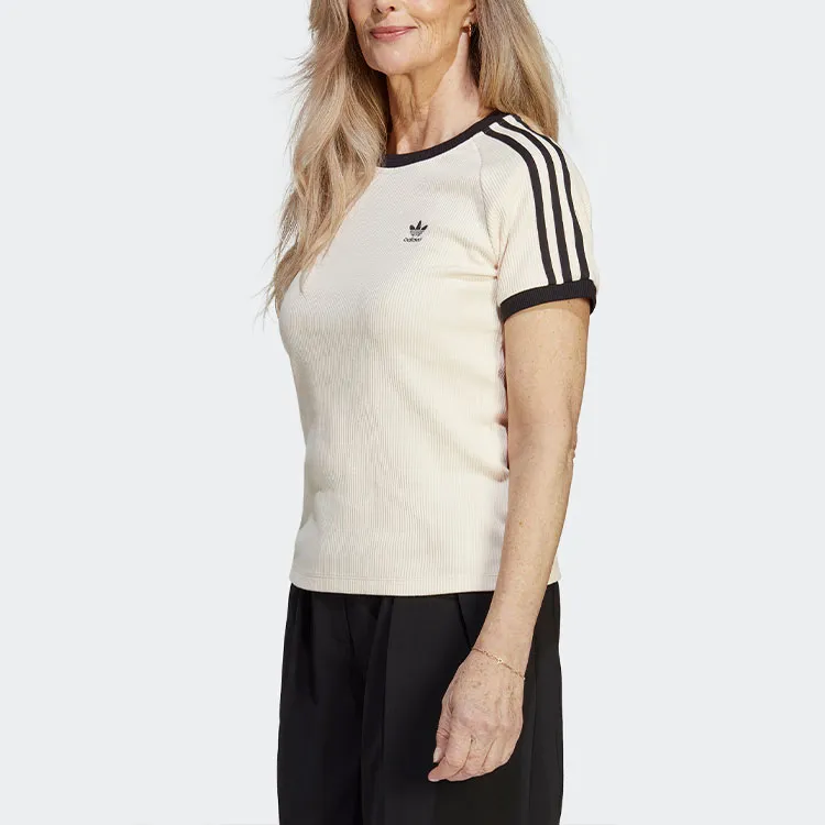 Adidas Originals Raglan Sleeve T Shirt Women's Wonder White-1