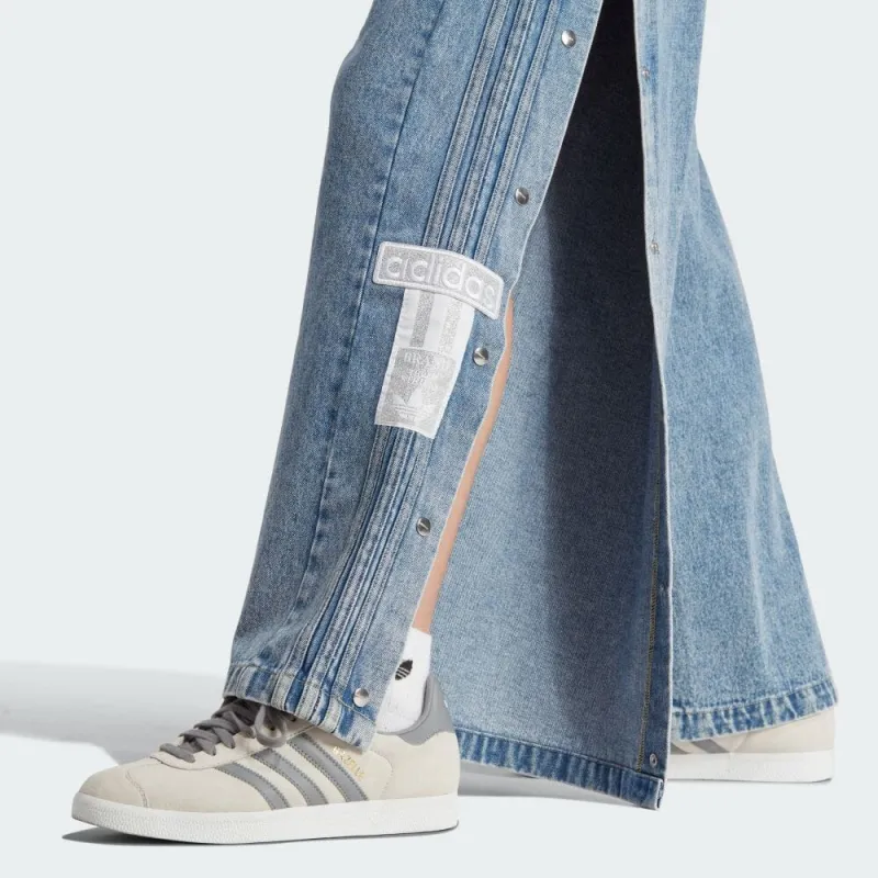 Adidas Originals Light Sports Series Jeans Women s Light Gray Blue