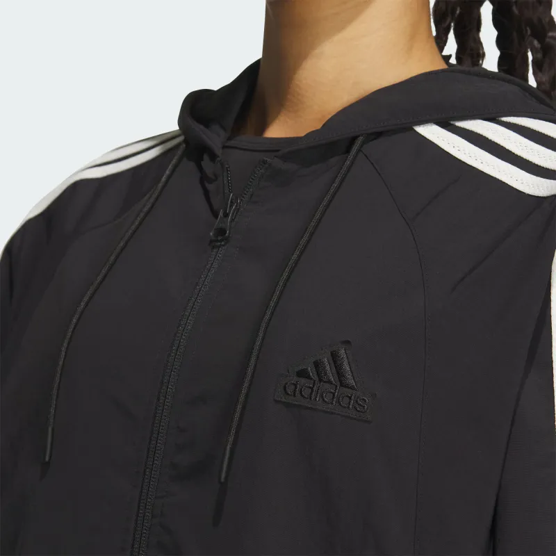 Adidas 3-Stripes FW24 WOVEN JACKET Jackets Coats Women's Black-4