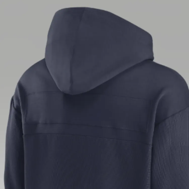 JORDAN Michigan Wolverines Sideline Jersey Men's JORDAN Dri FIT College Pullover Hoodie-2