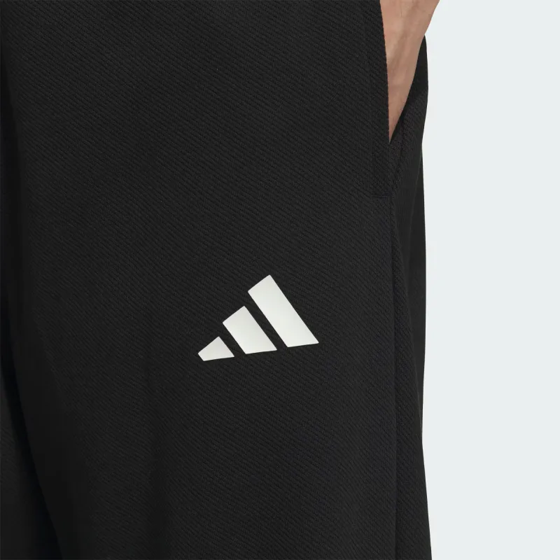 Adidas FW24 BOTTOMS Knitted Sports Pants Men Black-4