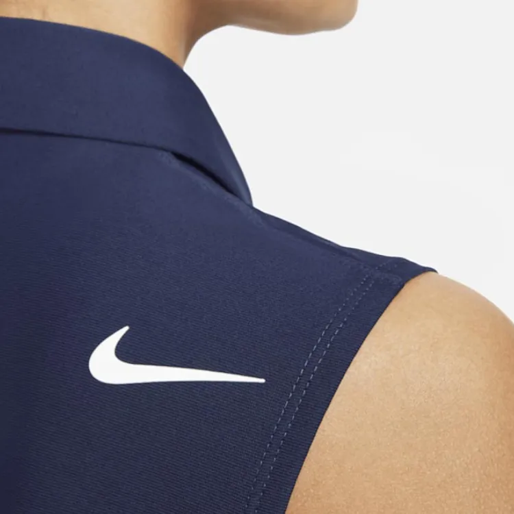 Nike Polo Shirts Women's Navy Blue-3