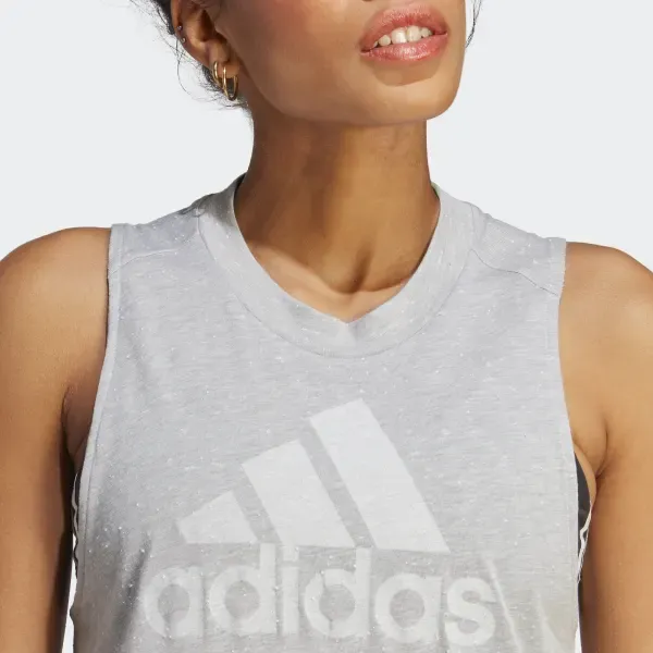 Adidas Women's Sportswear Future Icons Winners 3.0 Tank Top Medium Grey Heather/White-5