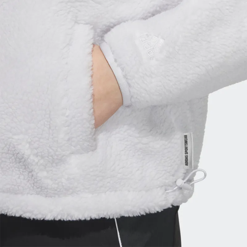 Adidas Velvet feel Coat Women's Symbol Gray-4