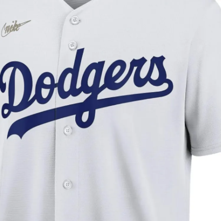 Nike Mlb Los Angeles Dodgers Jackie Robinson Men's Cooperstown Baseball Jersey-2