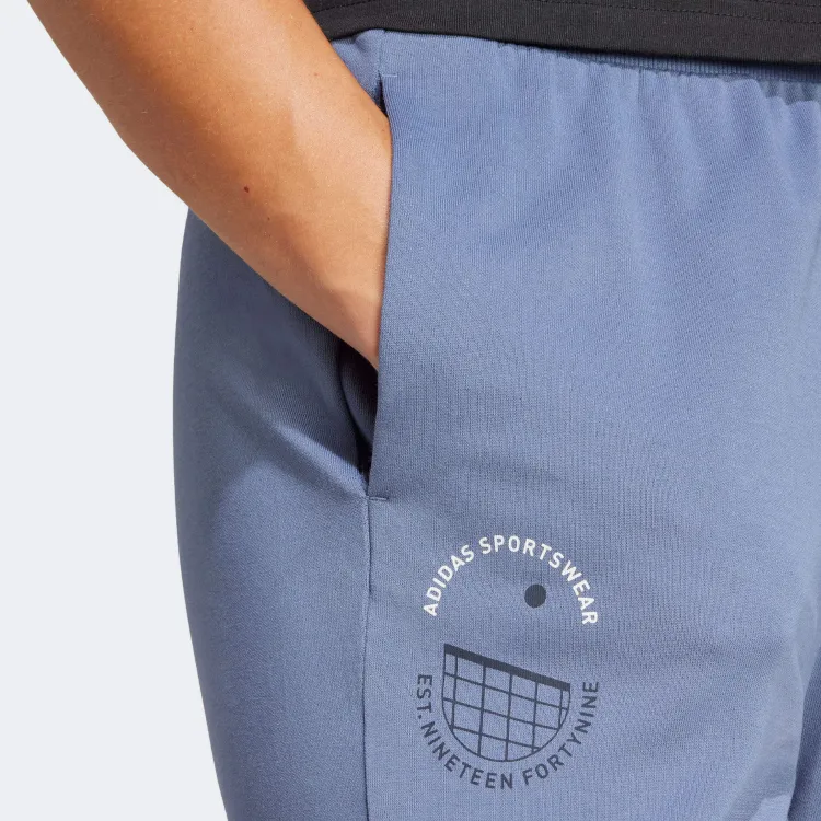 Adidas SPORTWEAR RESORT Knitted Sweatpants Women's Blue-4