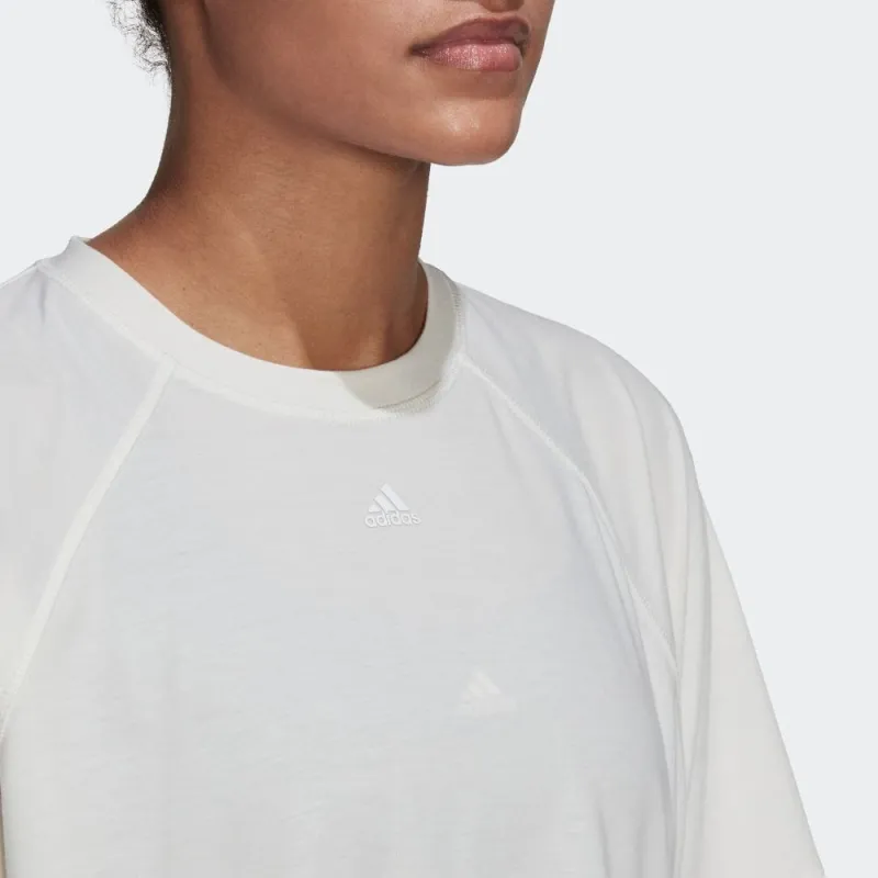 Adidas Crop Tops Women's Gray White-4