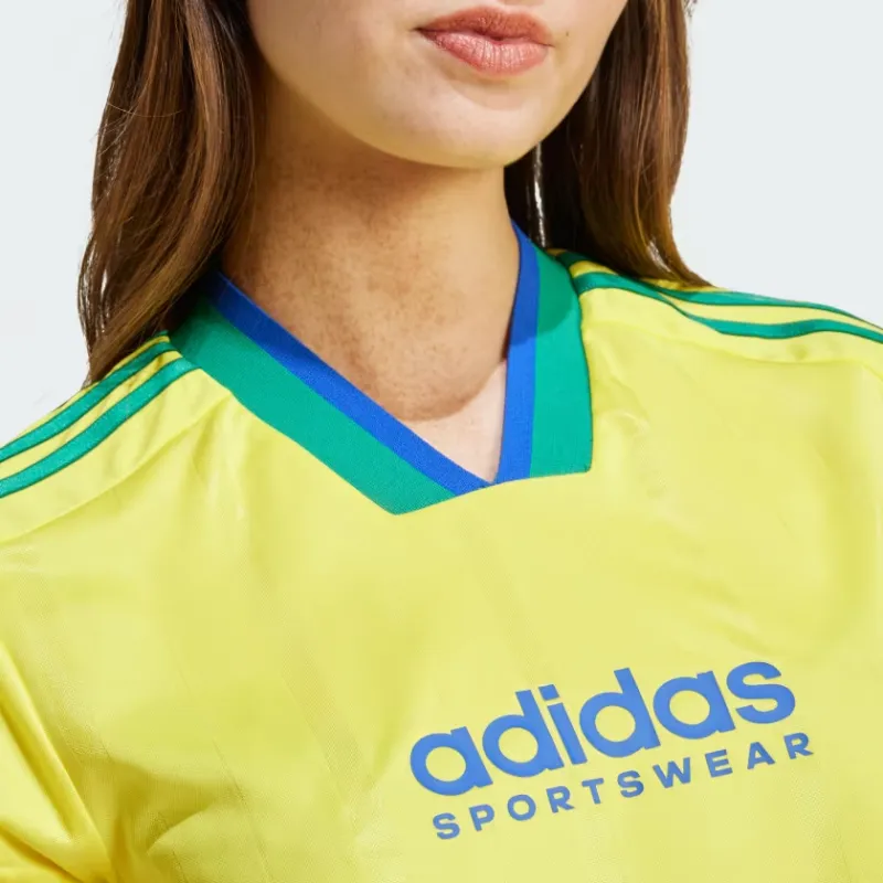 Adidas Free Shipping With AdiClub Tiro Cut 3-Stripes Crop Jersey-4