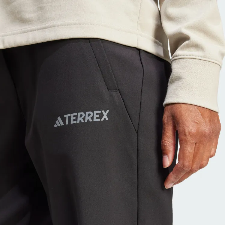Adidas XPLORIC BRUSHED SOFTSHELL Casual Pants Women's Black-4