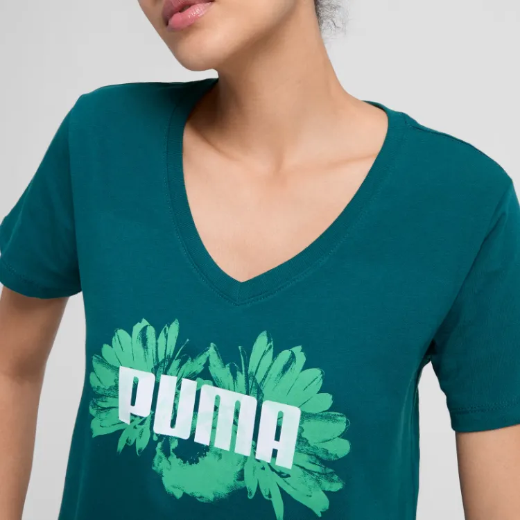 PUMA Full T-Shirt Women's Cool Green-3