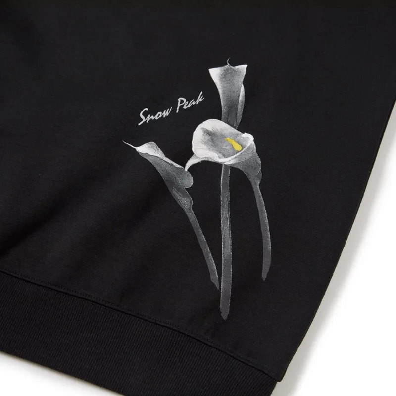 Snow Peak Cara Graphic Sweatshirt Unisex Black-3