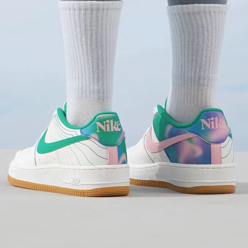 Nike Air Force 1 Low LV8 3 Heel Stitch Sail Stadium Green GS-2