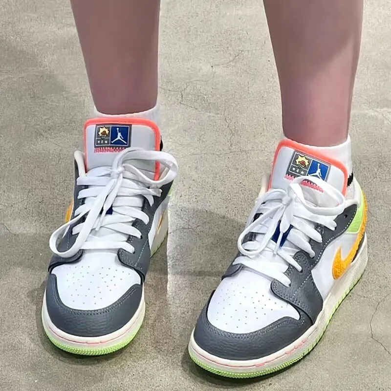 JORDAN Air JORDAN 1 Kids' Basketball Shoes Unisex-1