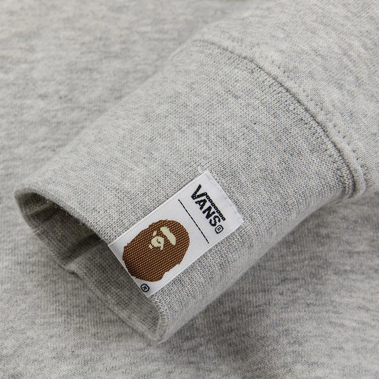 A Bathing Ape X Vans Sweatshirts Unisex Gray-3
